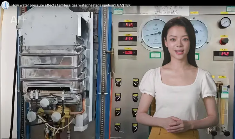 Bagaimanakah tekanan air mempengaruhi pencucuhan pemanas air gas tanpa tangki?