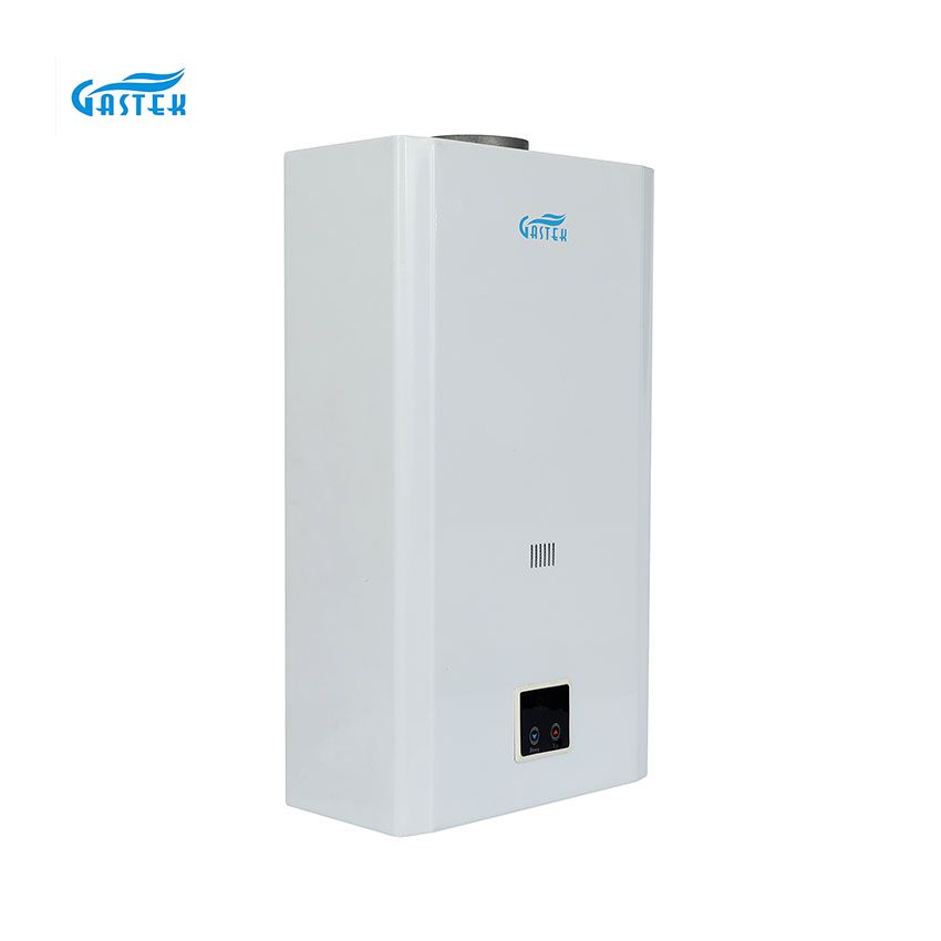 Suhu Malar 10L 12L 16L 18L Jenis Serombong Panel LCD Dipasang di Dinding Tanpa Tangki LPG Segera Gas Asli Pemanas Air Panas untuk Pancuran