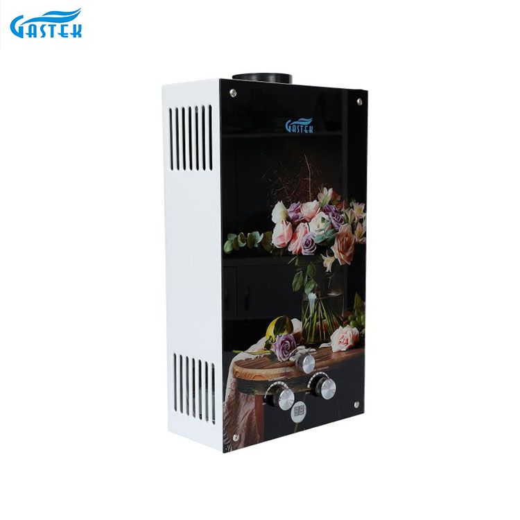 Geyser Gas Panel Kaca Perkakas Rumah dengan Paparan LCD