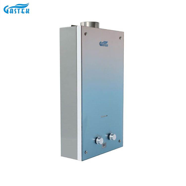 Perkakas Rumah 6L 10L 12L Jenis Serrombong Dipasang di Dinding Panel Kaca Tersuai Tanpa Tangki Gas Geyser Segera untuk Mandi Pancuran
