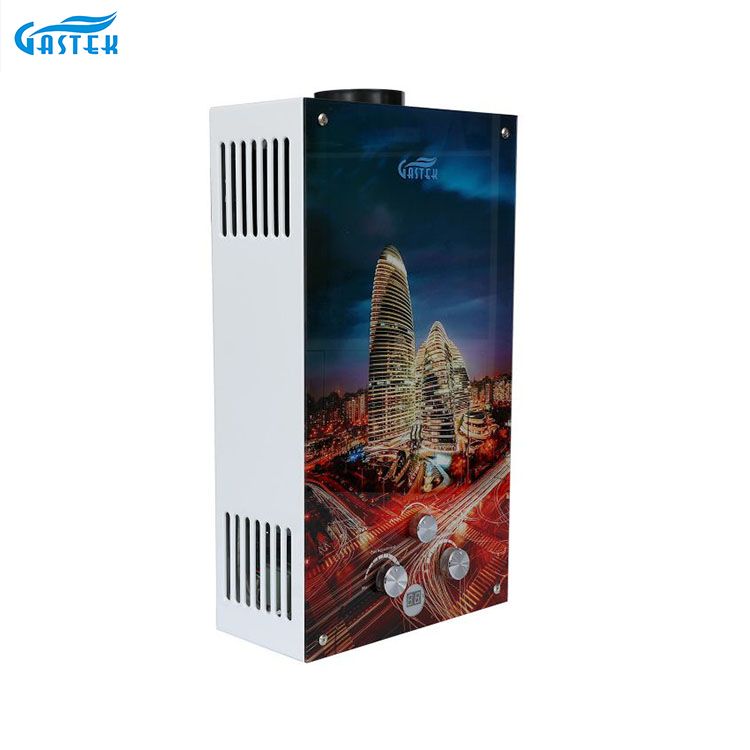 Panel Kaca Pemanas Air Panas Gas Jenis Serombong Gas Asli di Dapur